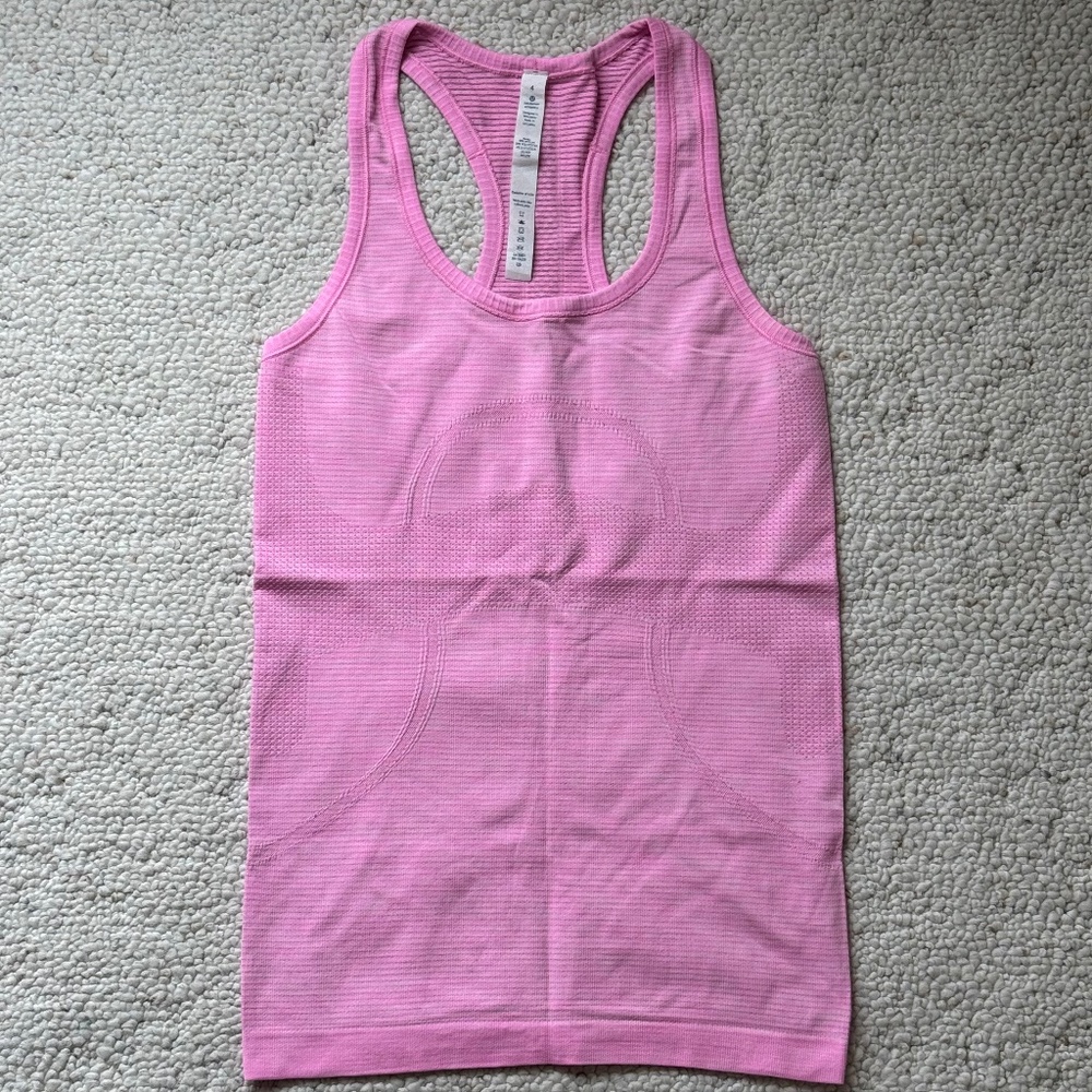 Lululemon Swiftly Racerback Tank Top Pink Size 4